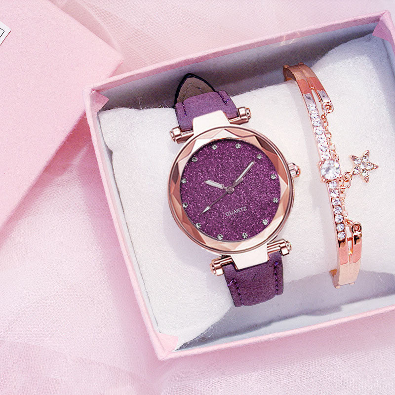 Coffret cadeau montre-bracelet électronique pour femme