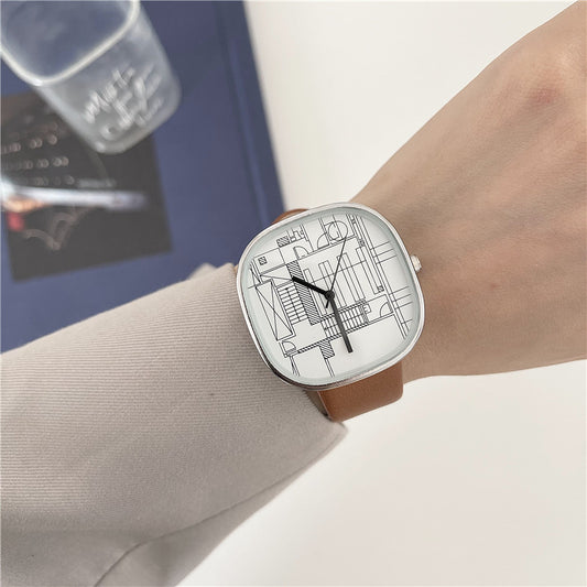 Montre femme Leisure Milk Sugar Square