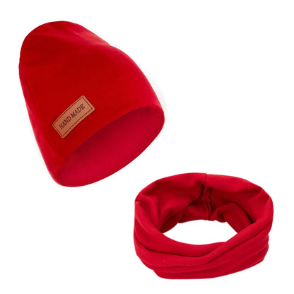 2 Bonnets et Écharpes en Faux Cachemire pour Bébé – Couvre-chefs d'Hiver Double Couche