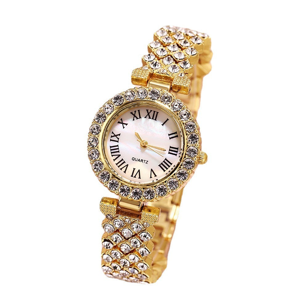 Montres de luxe pour femmes avec diamants et strass, montre-bracelet à quartz pour femmes