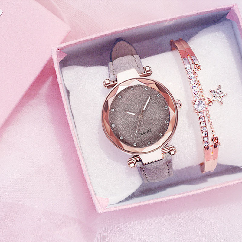 Coffret cadeau montre-bracelet électronique pour femme